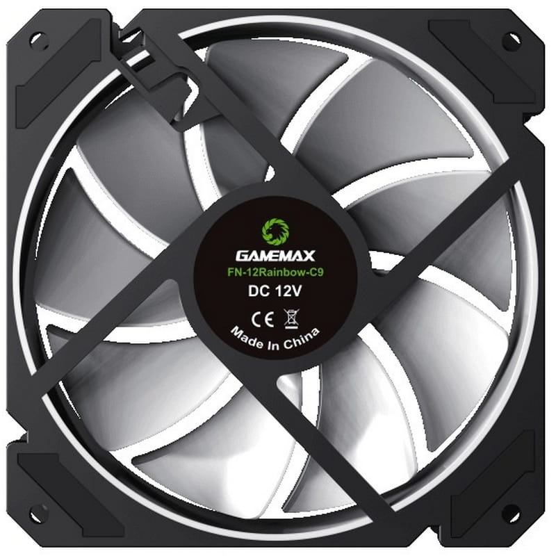 Вентилятор GameMax FN-12Rainbow-C9 Black