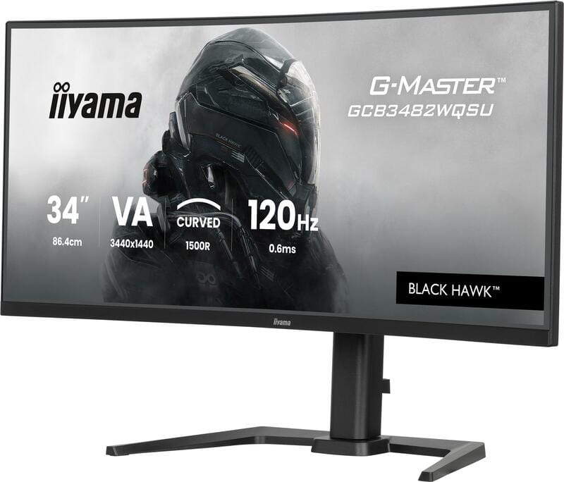 Монітор Iiyama 34" G-Master GCB3482WQSU-B1 VA Black 120Hz Curved
