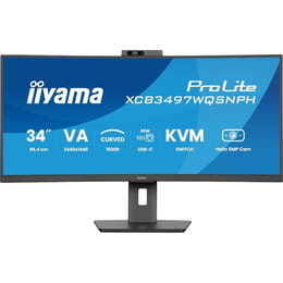 Монітор Iiyama 34" ProLite XCB3497WQSNPH-B1 VA Black 120Hz Curved