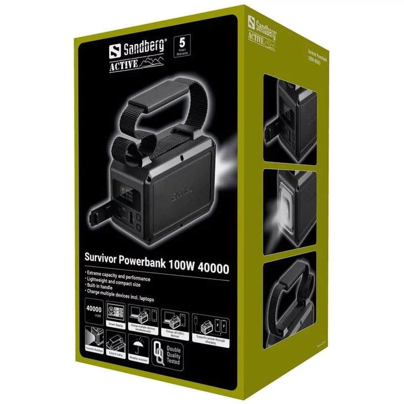 Универсальная мобильная батарея Sandberg Survivor Powerbank 40000mAh Black (421-14)