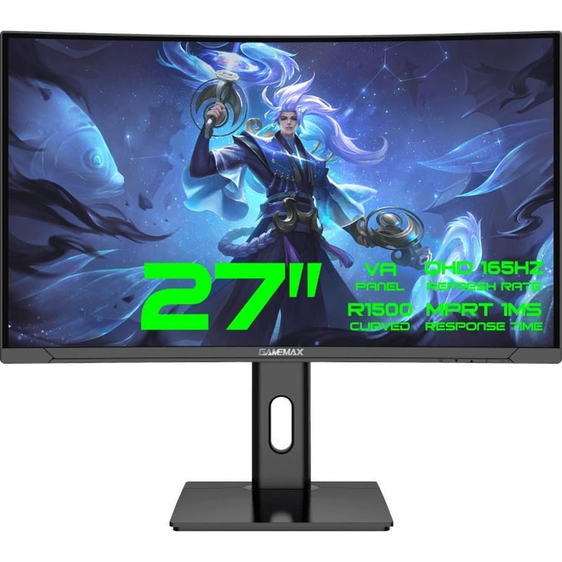 Монітор GameMax 27" GMX27C165Q VA Black 165Hz Curved