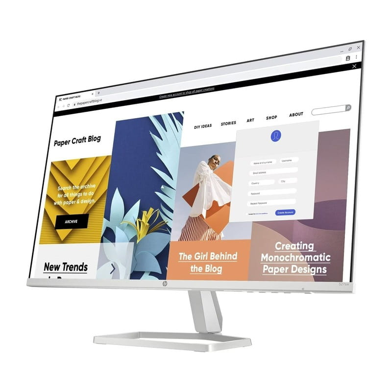 Монiтор HP 27" S5 527sw (94F46AA) IPS White 100Hz