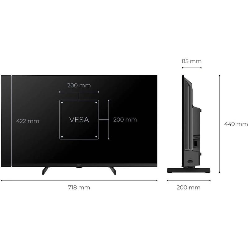 Телевiзор Kivi 32H720QB