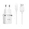 Фото - Сетевое зарядное устройство Hoco C12 (2USB, 2.4А) White (C12MW) + кабель MicroUSB | click.ua