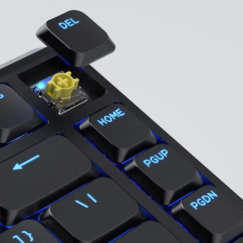 Клавіатура бездротова Keychron J1, K Pro Banana, Hot-Swap, RGB Black (J1-H4-UA)