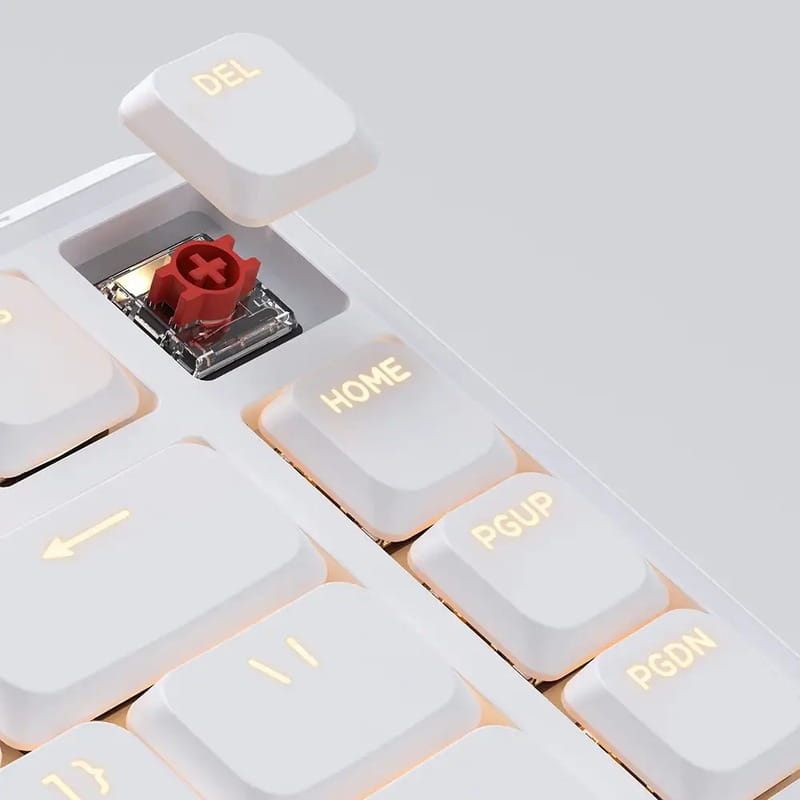 Клавіатура бездротова Keychron J1, K Pro Red, Hot-Swap, RGB White (J1-Q1-UA)