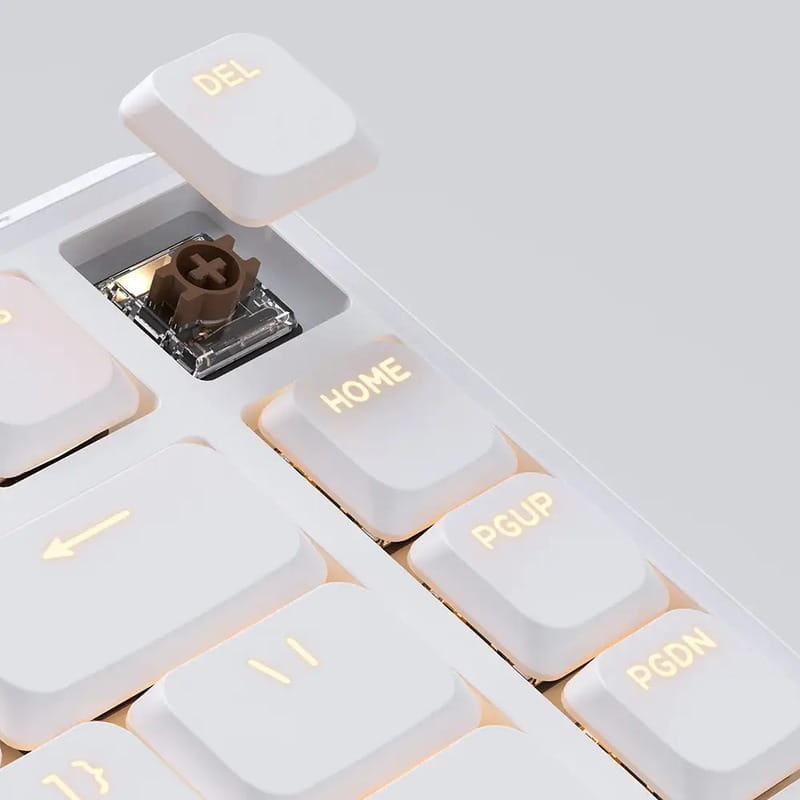 Клавіатура бездротова Keychron J1, K Pro Brown, Hot-Swap, RGB White (J1-Q3-UA)