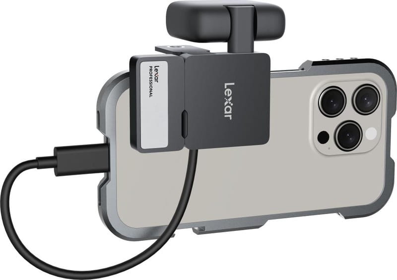 Накопичувач зовнішній SSD USB 1.0TB Lexar Professional Go Black (LSL400S001T-RNBNG)