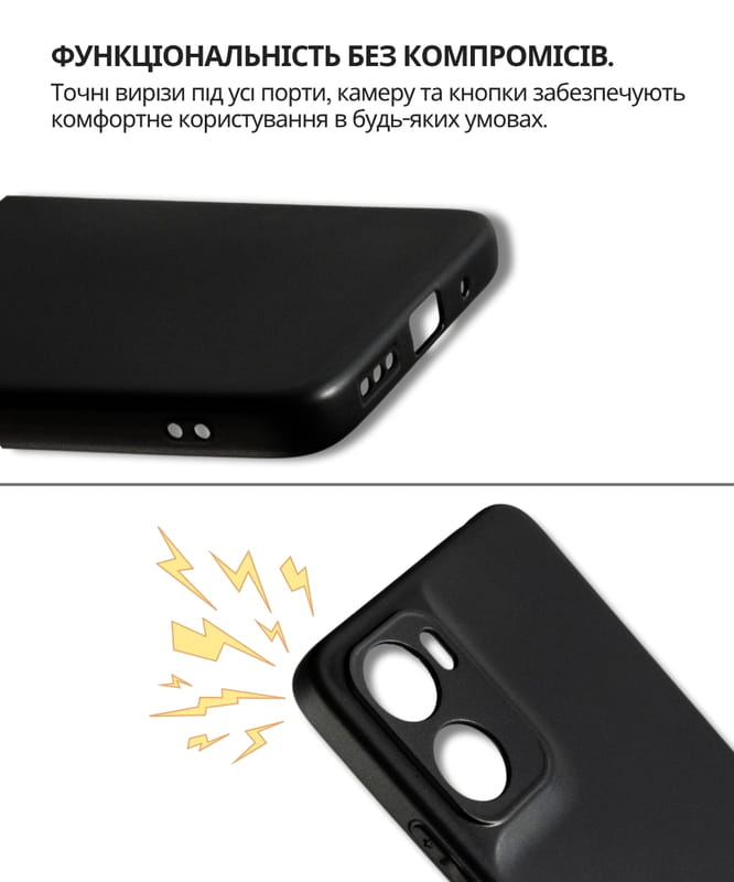 Чохол-накладка BeCover для Motorola Moto G06/G06 Power 4G Black (714690)
