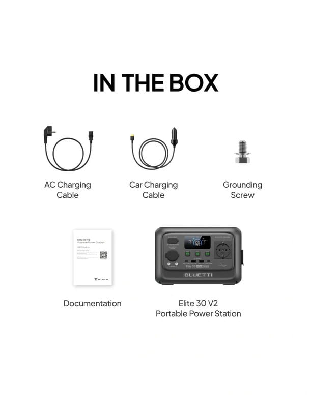 Зарядная станция Bluetti Elite 30 V2, 600W, 288Wh_OEM