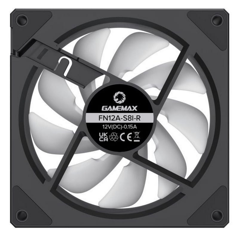 Вентилятор GameMax FN12A-S8I-R Black
