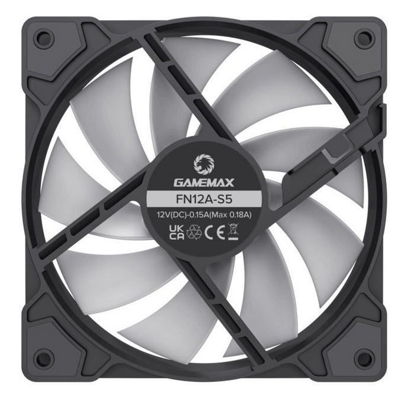 Вентилятор GameMax FN12A-S5 Black