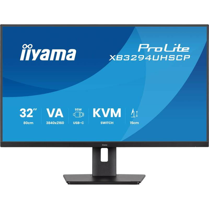 Монітор Iiyama 31.5" ProLite XB3294UHSCP-B1 VA Black