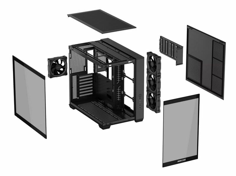 Корпус Asus A32 Plus Black Tempered Glass (90DC00S0-B19000)