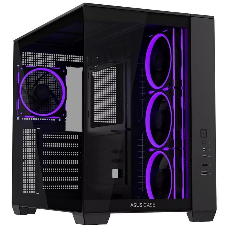 Корпус Asus A32 Plus Black Tempered Glass (90DC00S0-B19000)