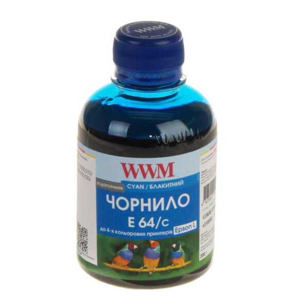 Чернила WWM EPSON L110/210/355 (Cyan) (E64/C) 200 г