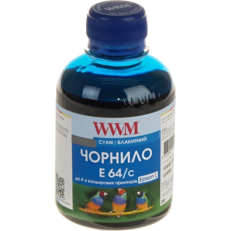 Чорнило WWM Epson L110/210/355 (Cyan) (E64/C) 200 г