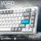 Фото - Клавиатура беспроводная GamePro Asgard Yord Keychron Super Red Switch White (MK266WH) | click.ua