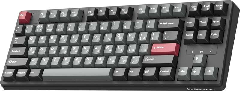 Клавиатура беспроводная GamePro Asgard Ragnar Keychron Super Red Switch Black (MK285BK)