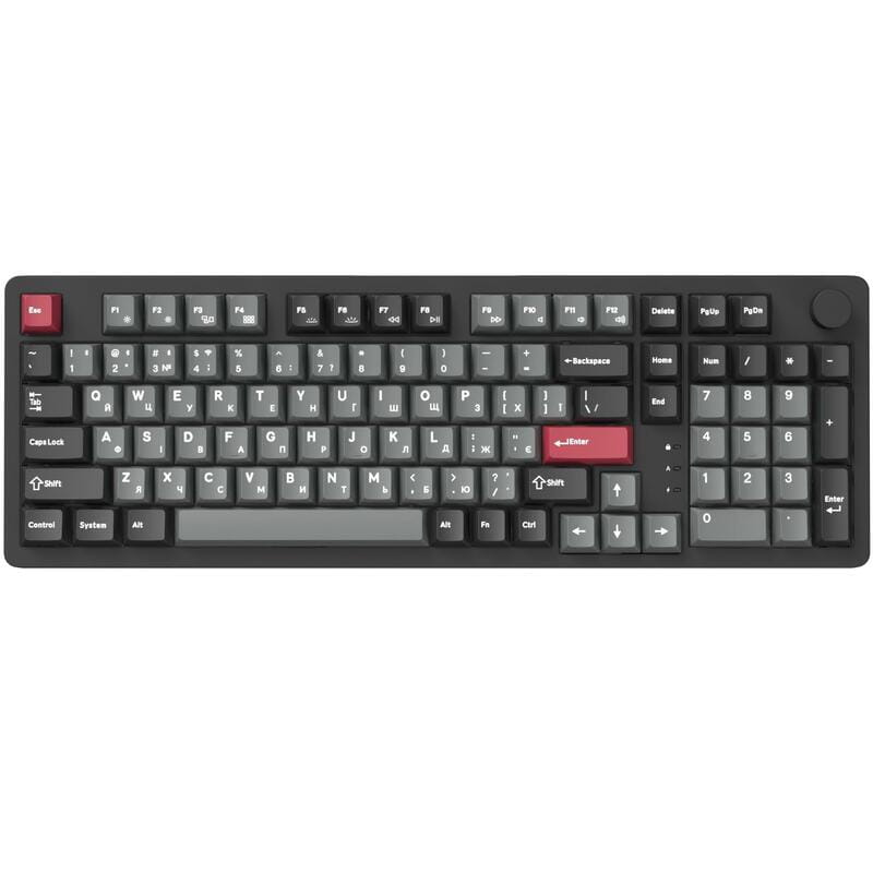 Клавиатура беспроводная GamePro Asgard Drakkar Keychron Super Red Switch Black (MK305BK)