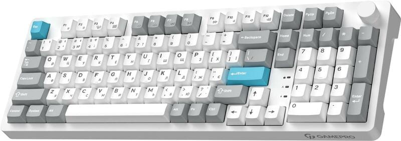 Клавиатура беспроводная GamePro Asgard Drakkar Keychron Super Red Switch White (MK305WH)