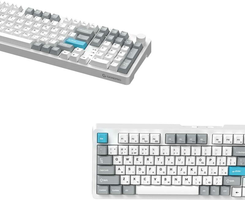 Клавиатура беспроводная GamePro Asgard Drakkar Keychron Super Red Switch White (MK305WH)