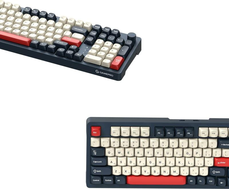 Клавиатура беспроводная GamePro Asgard Drakkar Keychron Super Red Switch Blue (MK305BL)