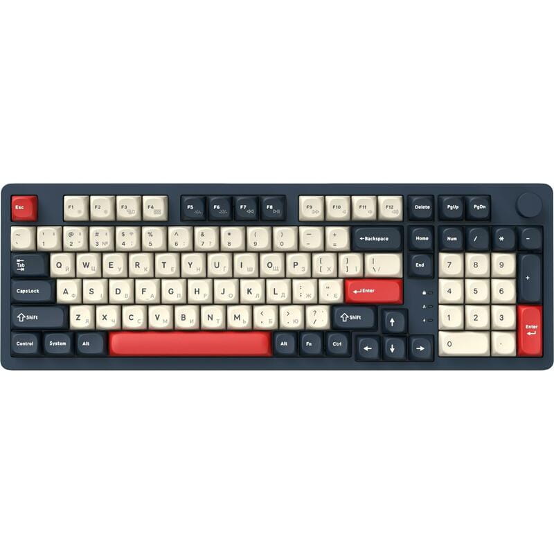 Клавиатура беспроводная GamePro Asgard Drakkar Keychron Super Red Switch Blue (MK305BL)