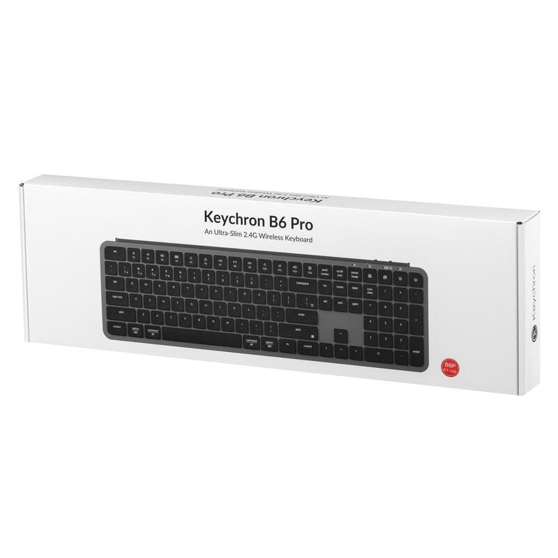 Клавіатура бездротова Keychron B6 Pro Space Gray (B6P-K1-UA)