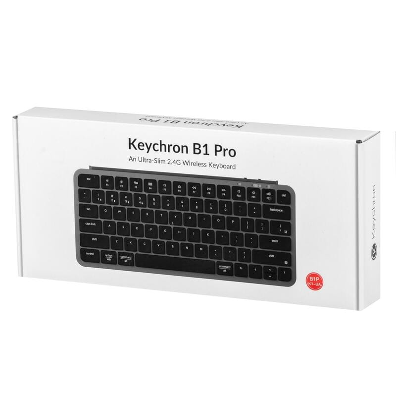 Клавіатура бездротова Keychron B1 Pro Space Gray (B1P-K1-UA)