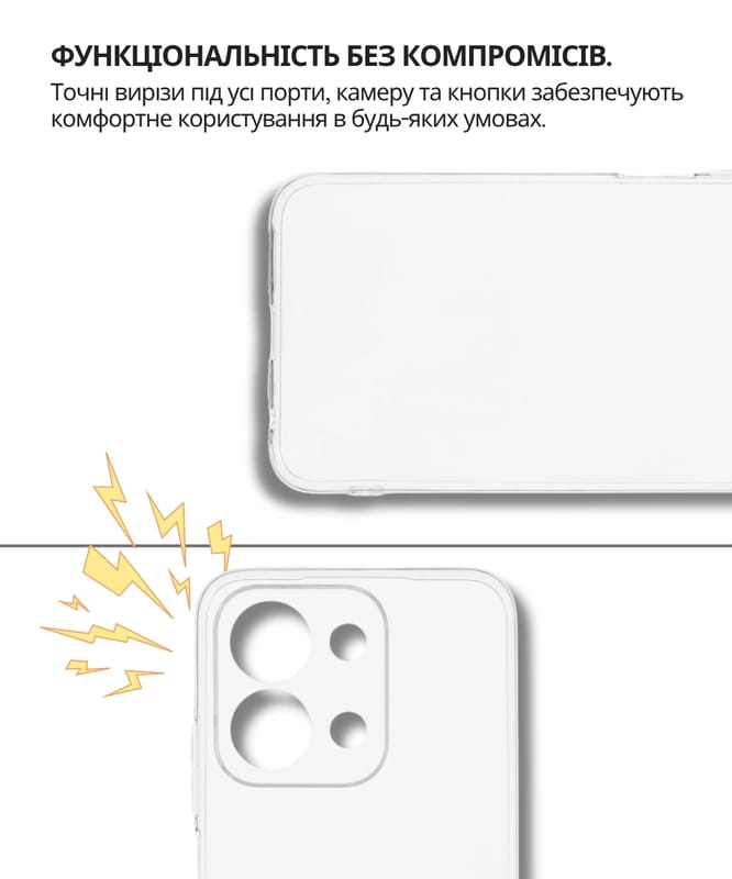 Чeхол-накладка BeCover для Poco C85 4G Transparancy (714676)