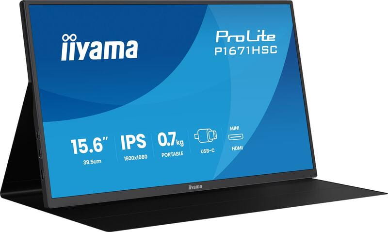 Монитор Iiyama 15.6" ProLite P1671HSC-B1 IPS Black