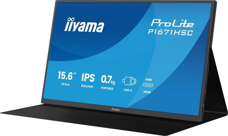 Монитор Iiyama 15.6" ProLite P1671HSC-B1 IPS Black