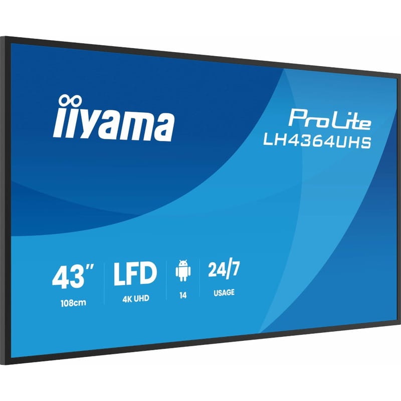 Дисплей 43" Iiyama ProLite LH4364UHS-B1AG VA Black