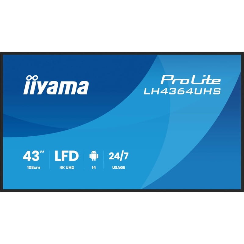 Дисплей 43" Iiyama ProLite LH4364UHS-B1AG VA Black