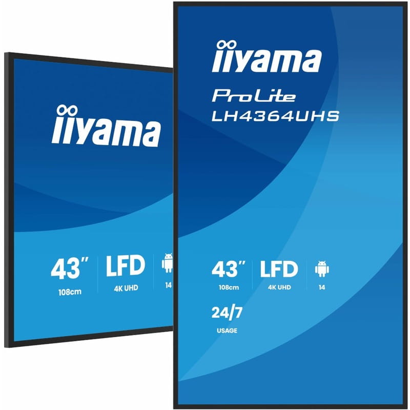 Дисплей 43" Iiyama ProLite LH4364UHS-B1AG VA Black