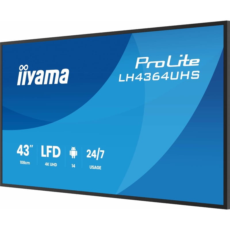 Дисплей 43" Iiyama ProLite LH4364UHS-B1AG VA Black