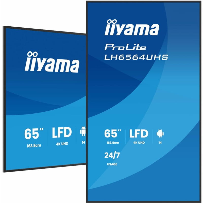 Дисплей 65" Iiyama ProLite LH6564UHS-B1AG VA Black