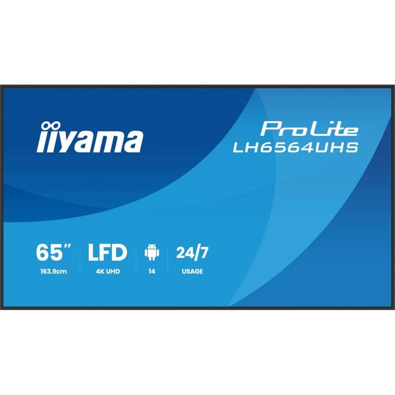 Дисплей 65" Iiyama ProLite LH6564UHS-B1AG VA Black