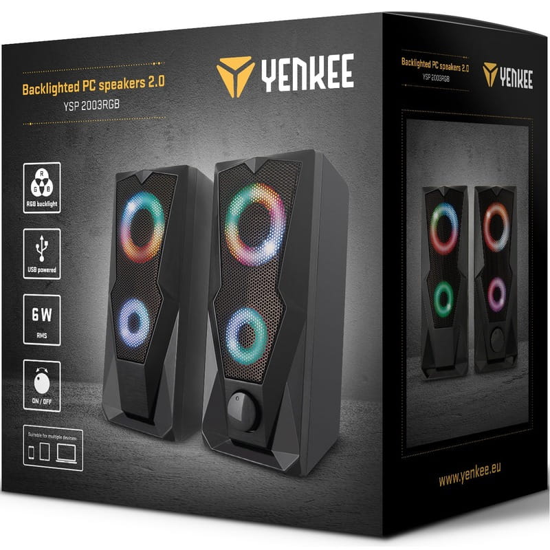 Акустична система Yenkee YSP 2003RGB Black (45015339)