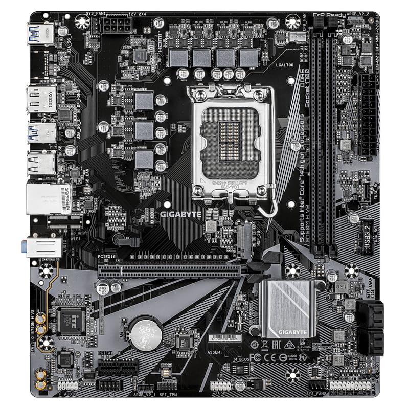 Материнская плата Gigabyte B760M H V2 Socket 1700