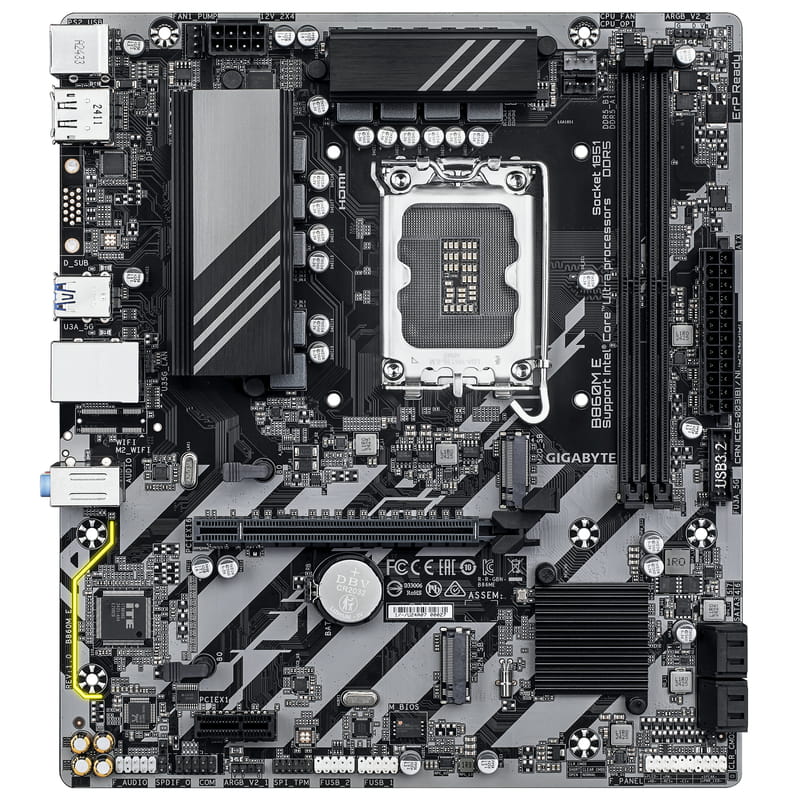 Материнська плата Gigabyte B860M E Socket 1851