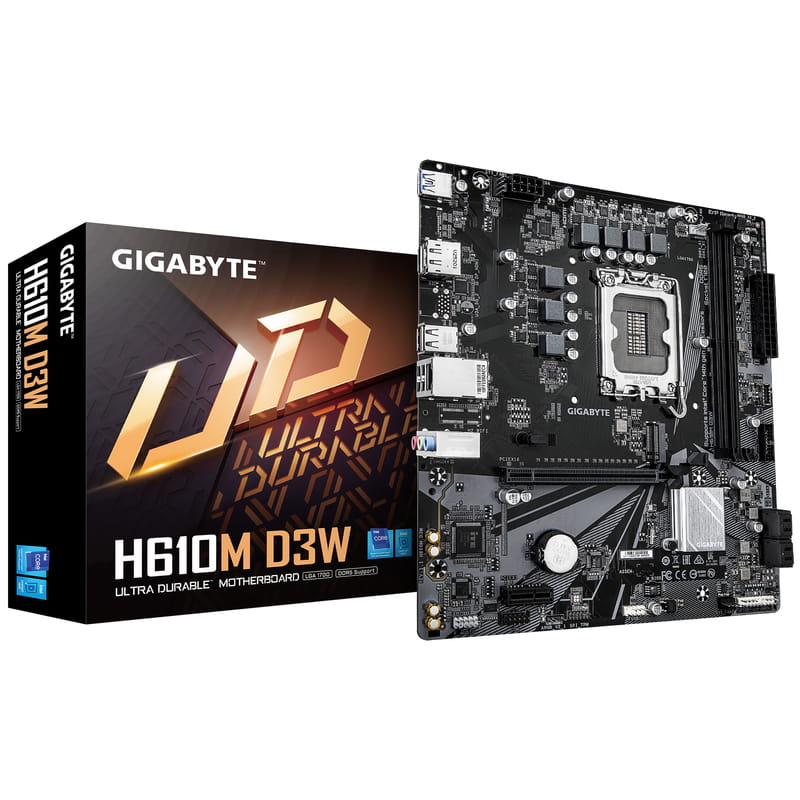 Материнська плата Gigabyte H610M D3W Socket 1700