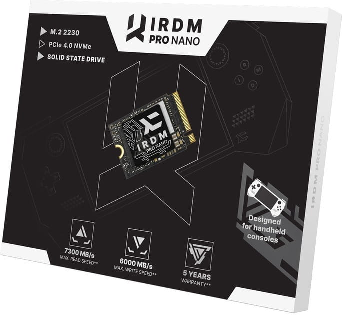 Накопитель SSD 1TB Goodram IRDM Pro Nano M.2 2230 PCIe 4.0 x4 3D NAND (IRP-SSDPR-P44N-01T-30)_Bulk