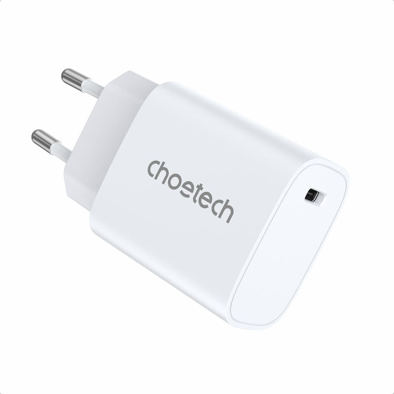 Сетевое зарядное устройство Choetech (1USBх3A) Type-C PD20W Charger White (Q5004-EU-WH)