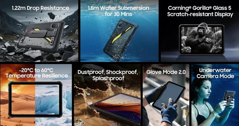 Планшет Blackview Active 7 8/128GB Black (6931548324201)