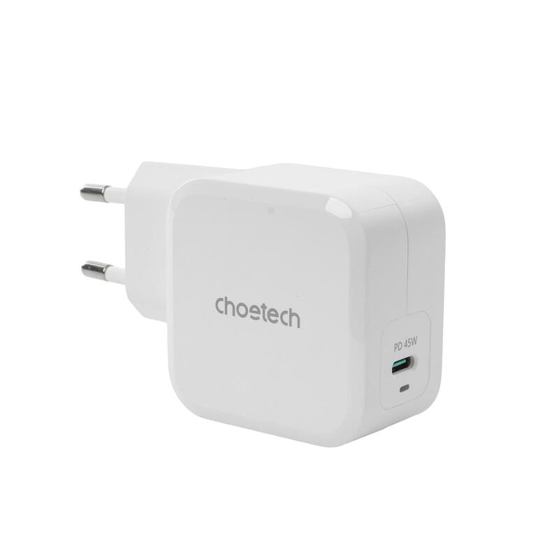 Сетевое зарядное устройство Choetech (1USBх3A) 45W White (PD8007-EU-WH)