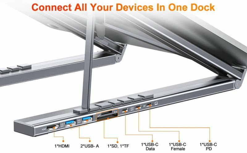 USB-хаб Choetech HUB-M48-GY USB Type-C 7-в-1