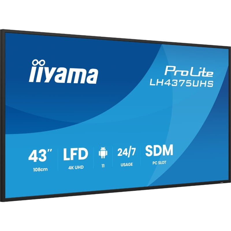Дисплей 42.5" Iiyama ProLite LH4375UHS-B2AG IPS Black