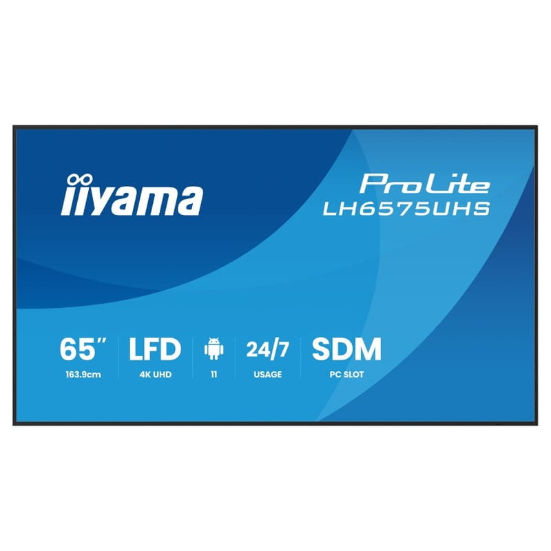Дисплей 64.5" Iiyama ProLite LH6575UHS-B2AG IPS Black